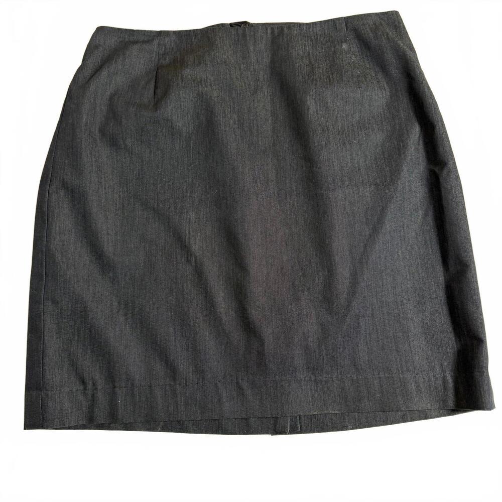TALBOTS Plus Size 20 W Aline Dress Denim lined Career Skirt. Zip/Elastic waist